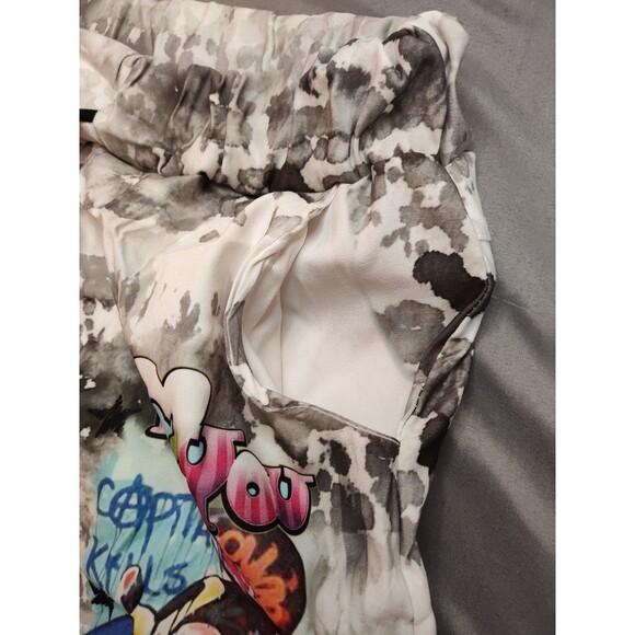 Women's IBC Collection Italia Bijoux Mickey Graffiti Jogger Pants Medium - Picture 4 of 5